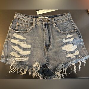 Mustard Seed Blue Denim Shorts